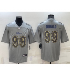 Men's Los Angeles Rams #99 Aaron Donald Grey Atmosphere Fashion Vapor Untouchable Stitched Limited Jersey