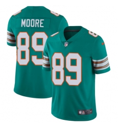 Men's Nike Miami Dolphins #89 Nat Moore Aqua Green Alternate Vapor Untouchable Limited Player NFL Jersey