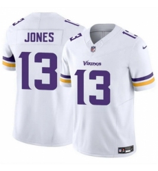 Men's Minnesota Vikings #13 Daniel Jones White 2024 F U S E Vapor Untouchable Limited Stitched Jersey