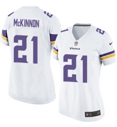 Women's Nike Minnesota Vikings #21 Jerick McKinnon Game White NFL Jersey