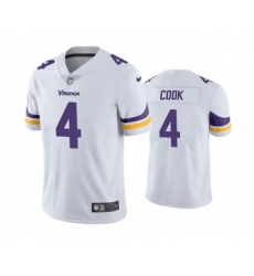 Men's Minnesota Vikings #4 Dalvin Cook White Vapor Untouchable Stitched Jersey