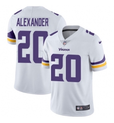Men's Nike Minnesota Vikings #20 Mackensie Alexander White Vapor Untouchable Limited Player NFL Jersey