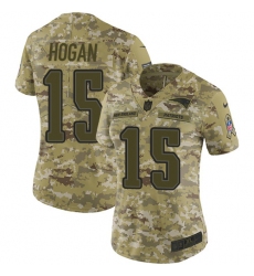 Women's Nike New England Patriots #15 Chris Hogan Limited Camo 2018 Salute to Service NFL Jersey