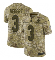 Youth Nike New Orleans Saints #3 Bobby Hebert Limited Camo 2018 Salute to Service NFL Jersey