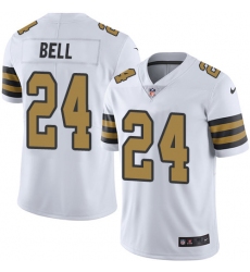 Men's Nike New Orleans Saints #24 Vonn Bell Limited White Rush Vapor Untouchable NFL Jersey