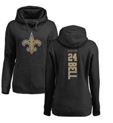 NFL Women's Nike New Orleans Saints #24 Vonn Bell Black Backer Pullover Hoodie