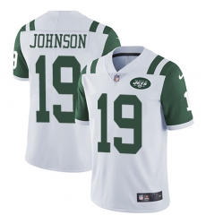 Youth Nike New York Jets #19 Keyshawn Johnson White Vapor Untouchable Limited Player NFL Jersey