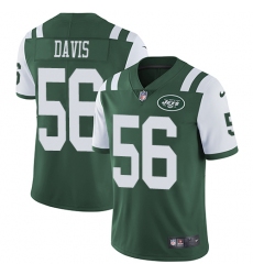 Youth Nike New York Jets #56 DeMario Davis Green Team Color Vapor Untouchable Limited Player NFL Jersey