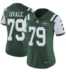 Women's Nike New York Jets #79 Brent Qvale Green Team Color Vapor Untouchable Limited Player NFL Jersey