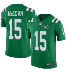 Men's Nike New York Jets #15 Josh McCown Limited Green Rush Vapor Untouchable NFL Jersey