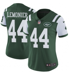 Women's Nike New York Jets #44 Corey Lemonier Green Team Color Vapor Untouchable Limited Player NFL Jersey