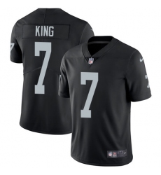 Men's Nike Oakland Raiders #7 Marquette King Black Team Color Vapor Untouchable Limited Player NFL Jersey