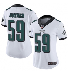 Women's Nike Philadelphia Eagles #59 Seth Joyner White Vapor Untouchable Limited Player NFL Jersey