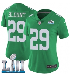 Women's Nike Philadelphia Eagles #29 LeGarrette Blount Limited Green Rush Vapor Untouchable Super Bowl LII NFL Jersey