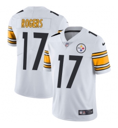 Men's Nike Pittsburgh Steelers #17 Eli Rogers White Vapor Untouchable Limited Player NFL Jersey