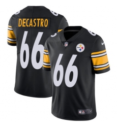 Men's Nike Pittsburgh Steelers #66 David DeCastro Black Team Color Vapor Untouchable Limited Player NFL Jersey