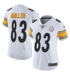 Women's Nike Pittsburgh Steelers #83 Heath Miller White Vapor Untouchable Limited Player NFL Jersey