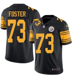 Men's Nike Pittsburgh Steelers #73 Ramon Foster Limited Black Rush Vapor Untouchable NFL Jersey