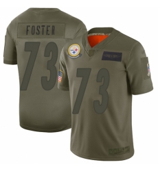 Women's Pittsburgh Steelers #73 Ramon Foster Limited Camo 2019 Salute to Service Football Jersey
