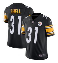 Men's Nike Pittsburgh Steelers #31 Donnie Shell Black Team Color Vapor Untouchable Limited Player NFL Jersey