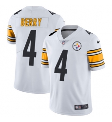 Men's Nike Pittsburgh Steelers #4 Jordan Berry White Vapor Untouchable Limited Player NFL Jersey