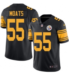Youth Nike Pittsburgh Steelers #55 Arthur Moats Limited Black Rush Vapor Untouchable NFL Jersey
