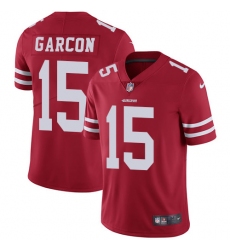 Men's Nike San Francisco 49ers #15 Pierre Garcon Red Team Color Vapor Untouchable Limited Player NFL Jersey