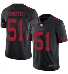 Men's Nike San Francisco 49ers #51 Malcolm Smith Limited Black Rush Vapor Untouchable NFL Jersey