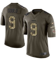 Men's Nike San Francisco 49ers #9 Robbie Gould Elite Green Salute to Service NFL Jersey