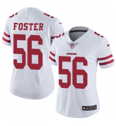 Women's Nike San Francisco 49ers #56 Reuben Foster White Vapor Untouchable Limited Player NFL Jersey