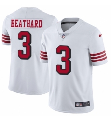Youth Nike San Francisco 49ers #3 C. J. Beathard Limited White Rush Vapor Untouchable NFL Jersey