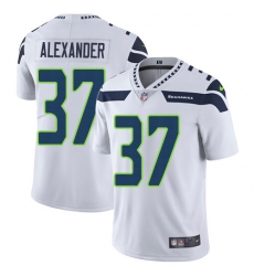 Men's Nike Seattle Seahawks #37 Shaun Alexander White Vapor Untouchable Limited Player NFL Jersey