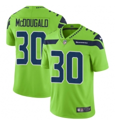 Men's Nike Seattle Seahawks #30 Bradley McDougald Limited Green Rush Vapor Untouchable NFL Jersey