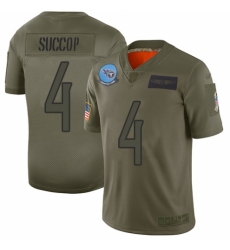 Men's Tennessee Titans #4 Ryan Succop Limited Camo 2019 Salute to Service Football Jersey