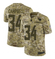 Men's Nike Tennessee Titans #34 Earl Campbell Limited Camo 2018 Salute to Service NFL Jersey