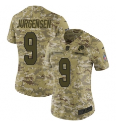 Women's Nike Washington Redskins #9 Sonny Jurgensen Limited Camo 2018 Salute to Service NFL Jersey
