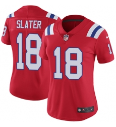 Women's Nike New England Patriots #18 Matthew Slater Red Alternate Vapor Untouchable Limited Player NFL Jersey