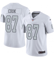 Youth Nike Oakland Raiders #87 Jared Cook Limited White Rush Vapor Untouchable NFL Jersey