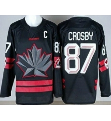 Youth Canada #87 Sidney Crosby Black 2026 Olympics Authentic Jersey