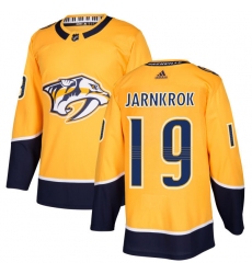 Men's Adidas Nashville Predators #19 Calle Jarnkrok Authentic Gold Home NHL Jersey