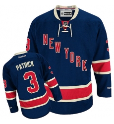 Women's Reebok New York Rangers #3 James Patrick Authentic Navy Blue Third NHL Jersey
