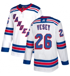 Youth Reebok New York Rangers #26 Jimmy Vesey Authentic White Away NHL Jersey