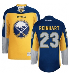 Men's Reebok Buffalo Sabres #23 Sam Reinhart Authentic Gold New Third NHL Jersey