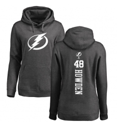 NHL Women's Adidas Tampa Bay Lightning #48 Brett Howden Charcoal One Color Backer Pullover Hoodie