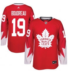 Youth Adidas Toronto Maple Leafs #19 Bruce Boudreau Authentic Red Alternate NHL Jersey