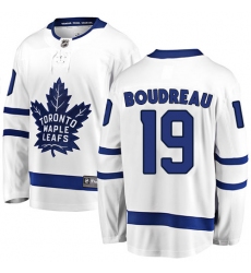 Youth Toronto Maple Leafs #19 Bruce Boudreau Fanatics Branded White Away Breakaway NHL Jersey