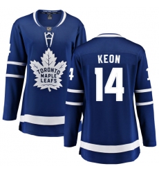Women's Toronto Maple Leafs #14 Dave Keon Fanatics Branded Royal Blue Home Breakaway NHL Jersey
