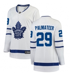 Women's Toronto Maple Leafs #29 Mike Palmateer Authentic White Away Fanatics Branded Breakaway NHL Jersey