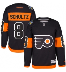 Youth Reebok Philadelphia Flyers #8 Dave Schultz Premier Black 2017 Stadium Series NHL Jersey