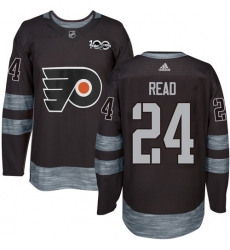 Men's Adidas Philadelphia Flyers #24 Matt Read Premier Black 1917-2017 100th Anniversary NHL Jersey